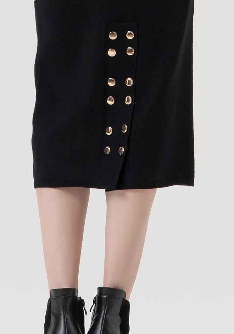 Gonna slim midi in maglia miniatura 2