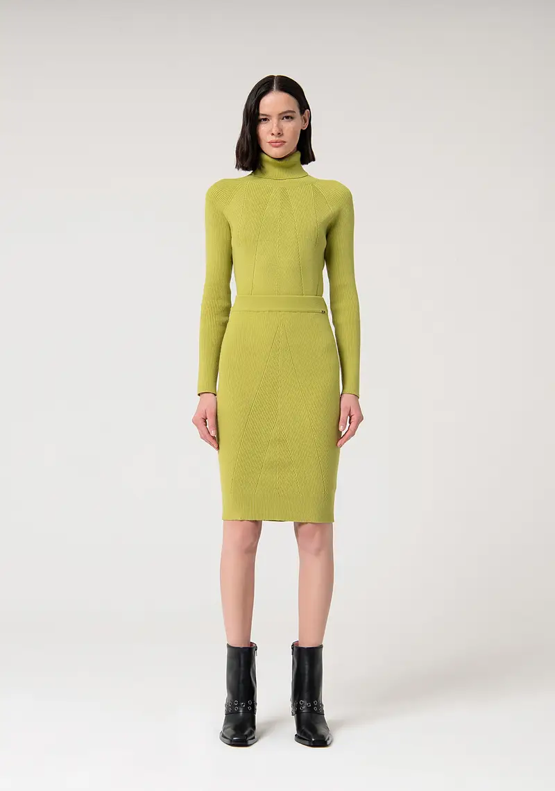 Gonna slim midi in maglia