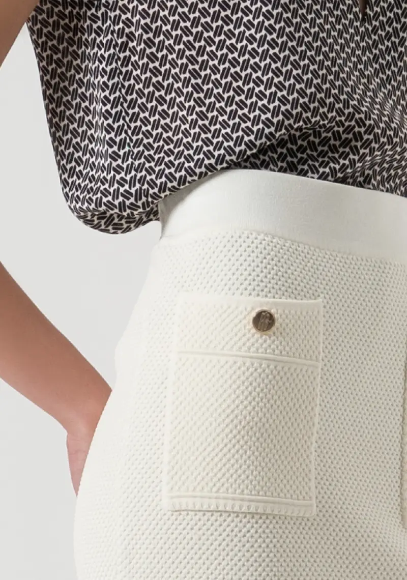 Gonna slim mini in maglia miniatura 2