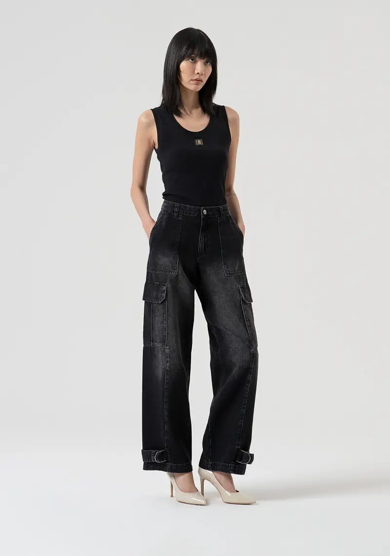 Fracomina Jeans Nero 3850997 miniatura 2