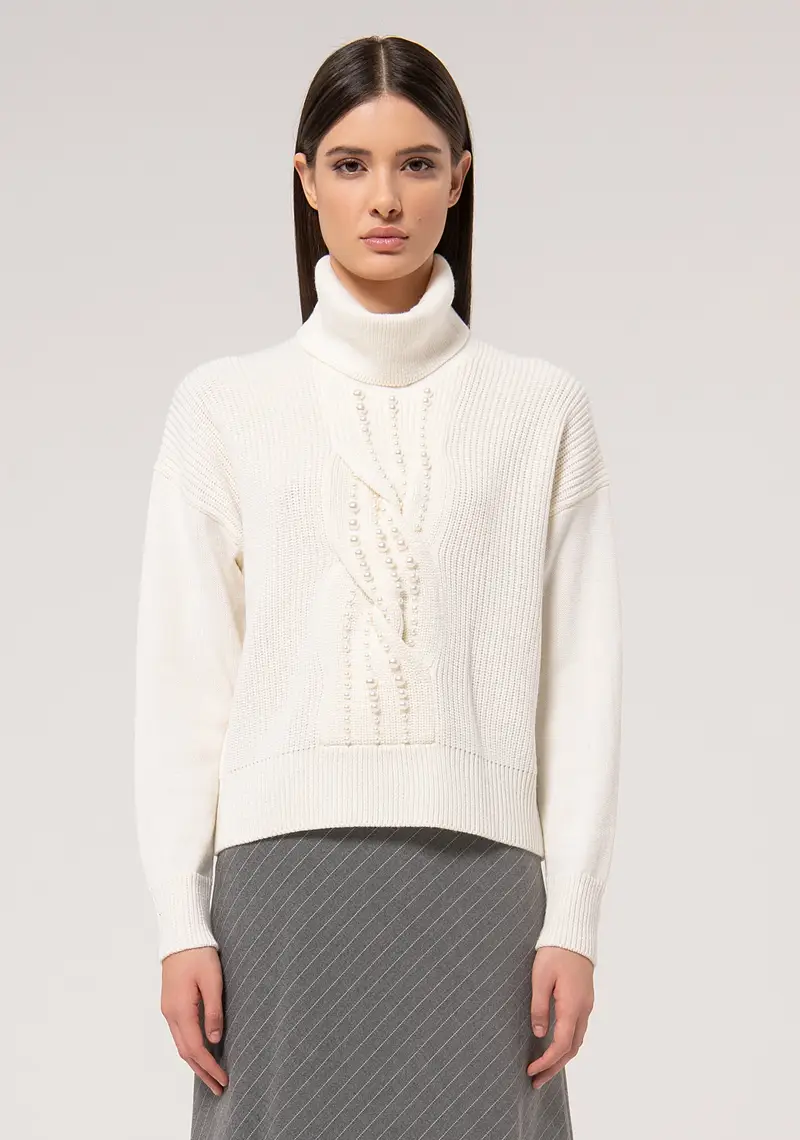 Maglia ampia con lana