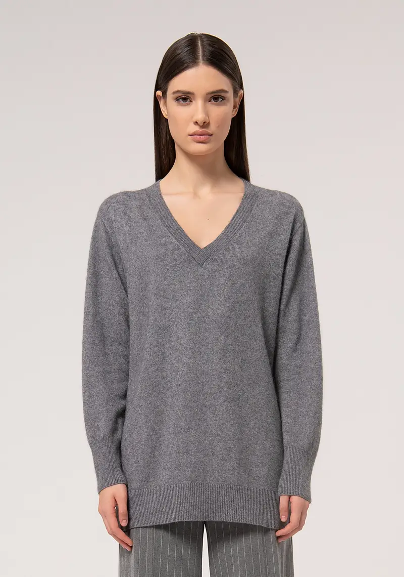 Maglia ampia con lana