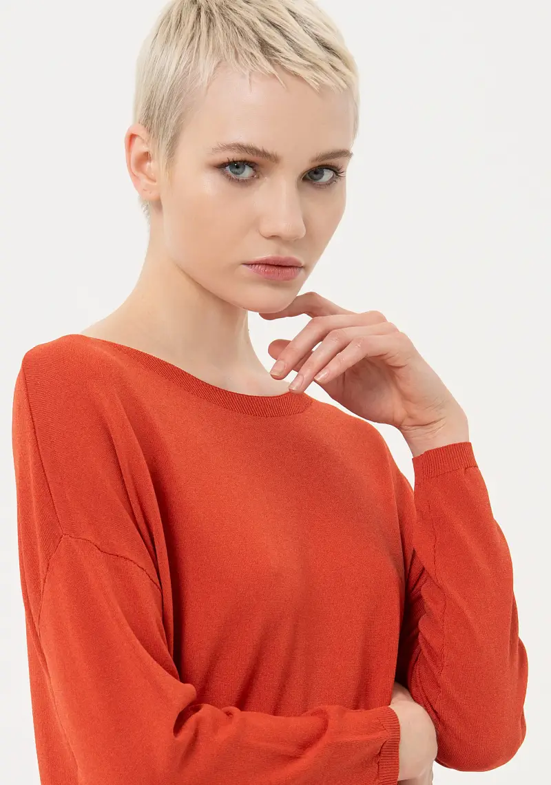 Maglia ampia con viscosa miniatura 2