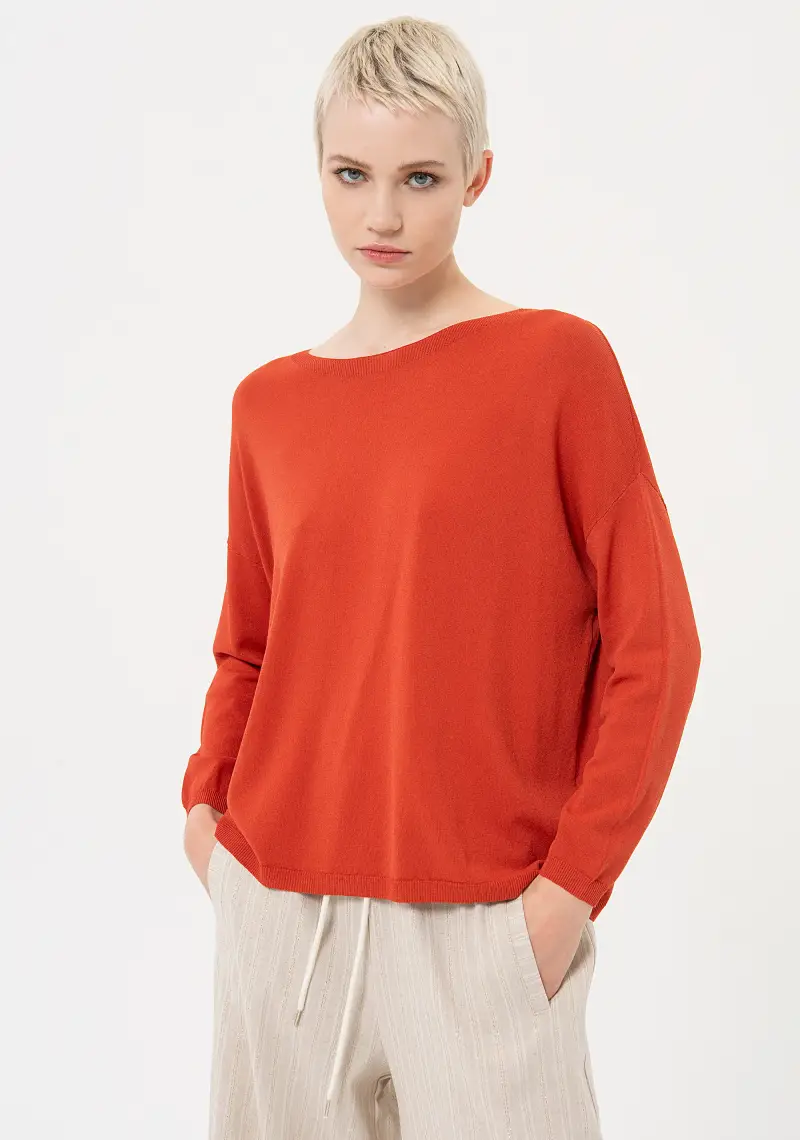 Maglia ampia con viscosa