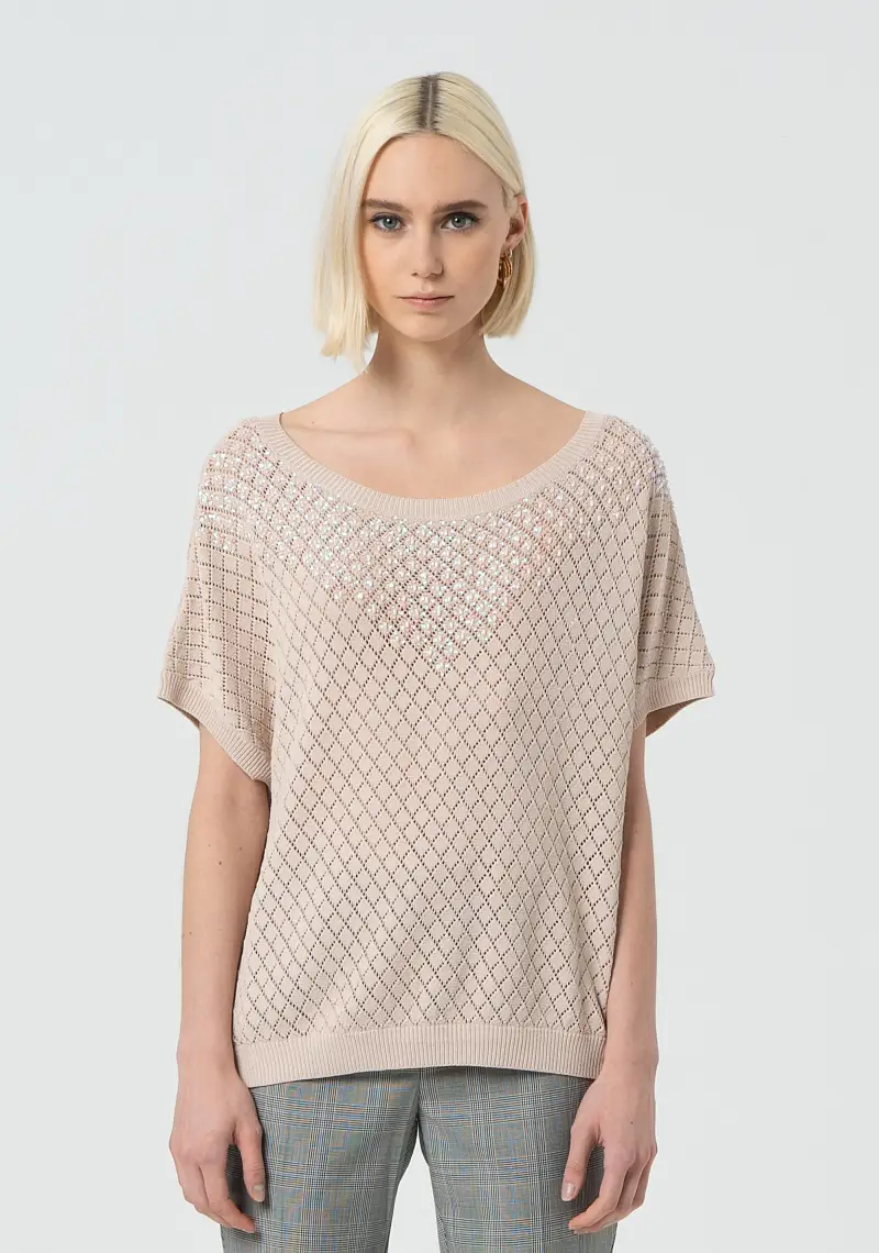 Maglia loose traforata