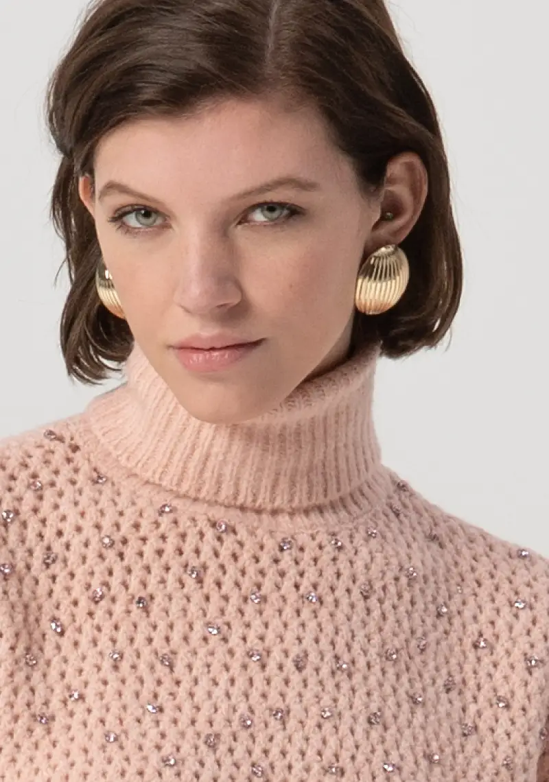 Maglia over con punto rete miniatura 2