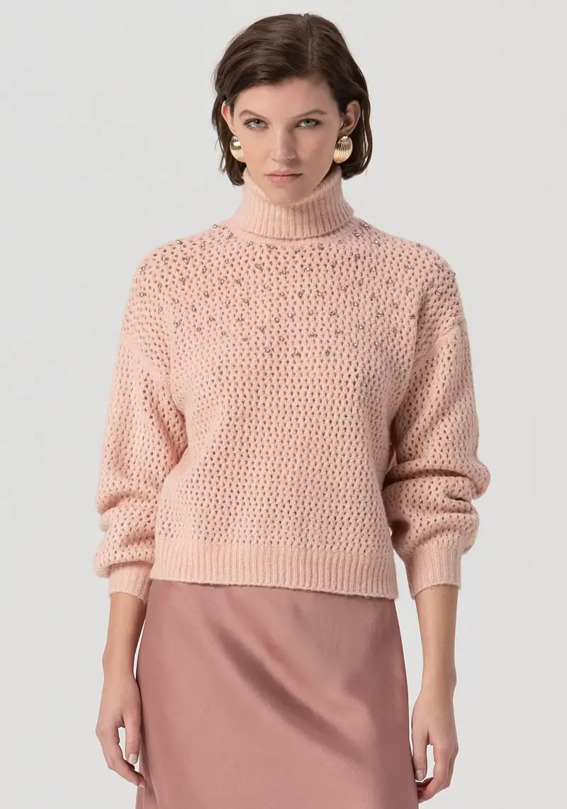 Maglia over con punto rete