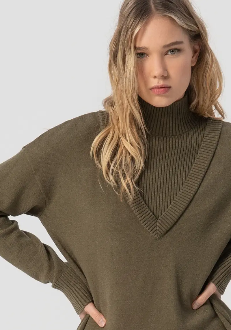 Maglia over con viscosa miniatura 2