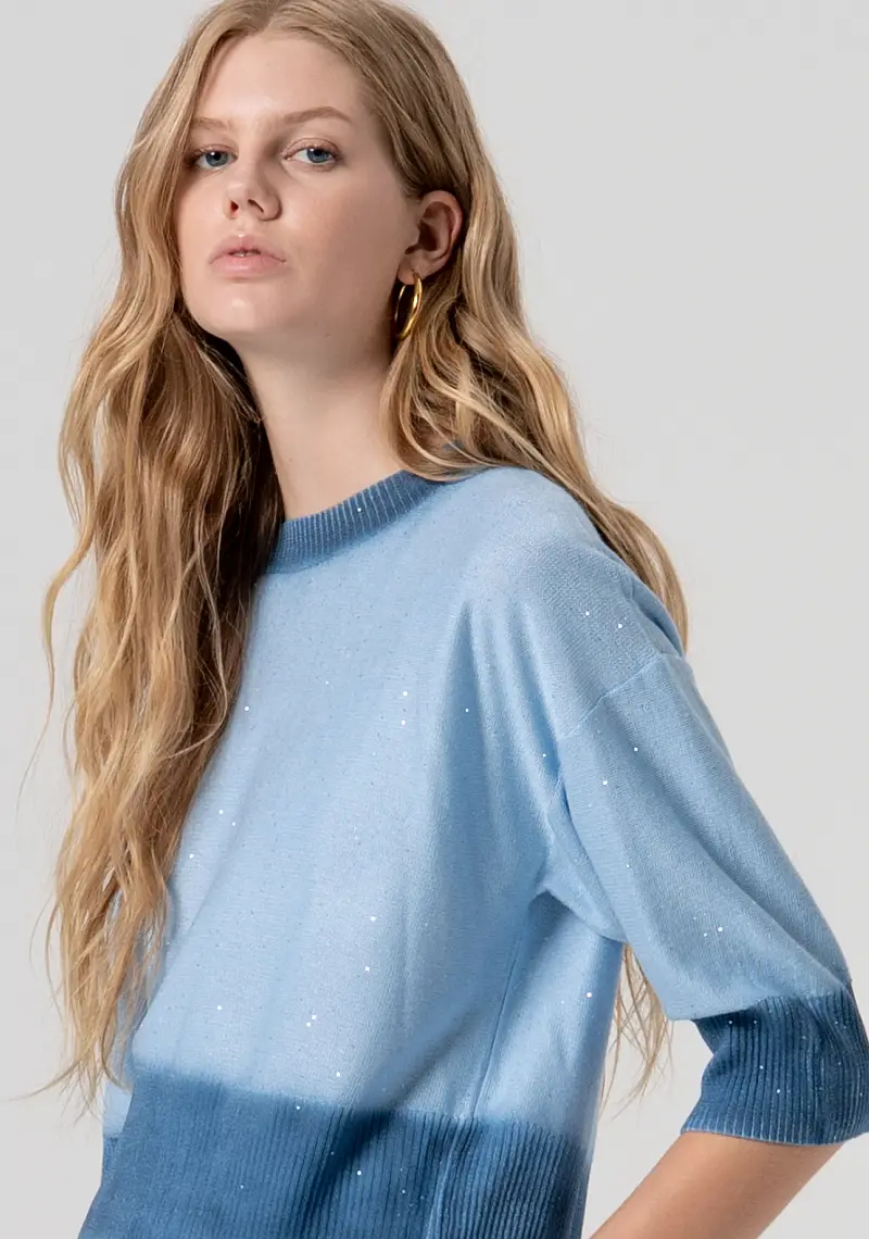 Maglia regular con glitter miniatura 2