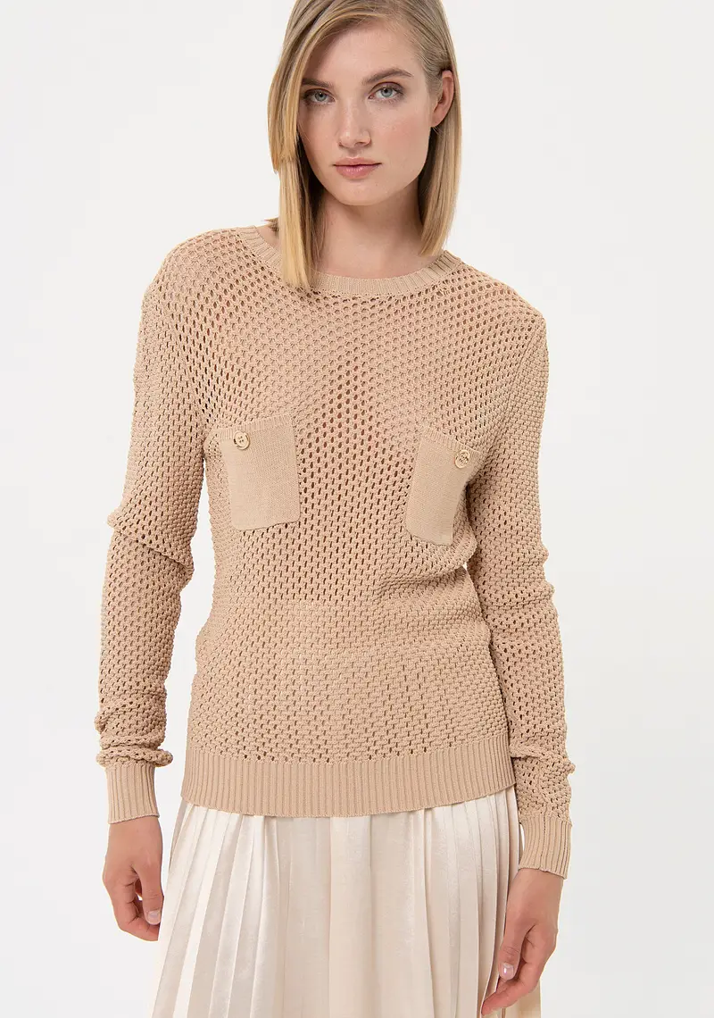 Maglia regular con punto rete