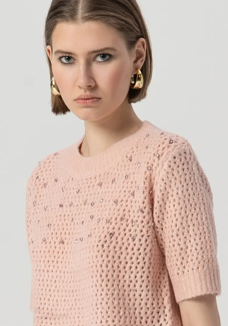 Maglia regular con punto rete miniatura 2