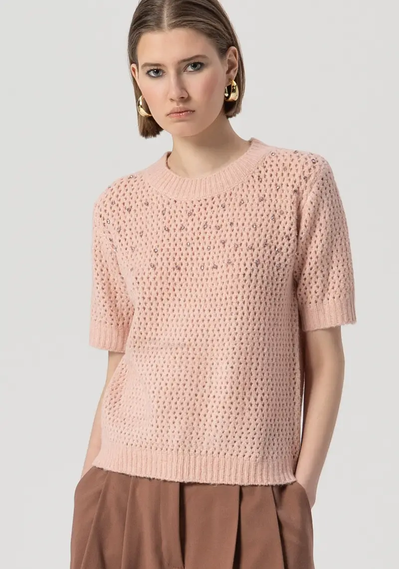 Maglia regular con punto rete