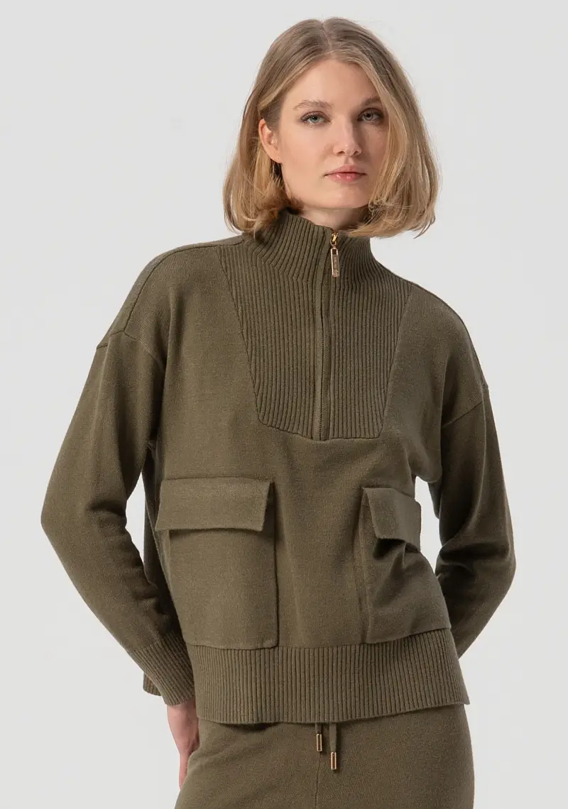 Maglia regular con viscosa