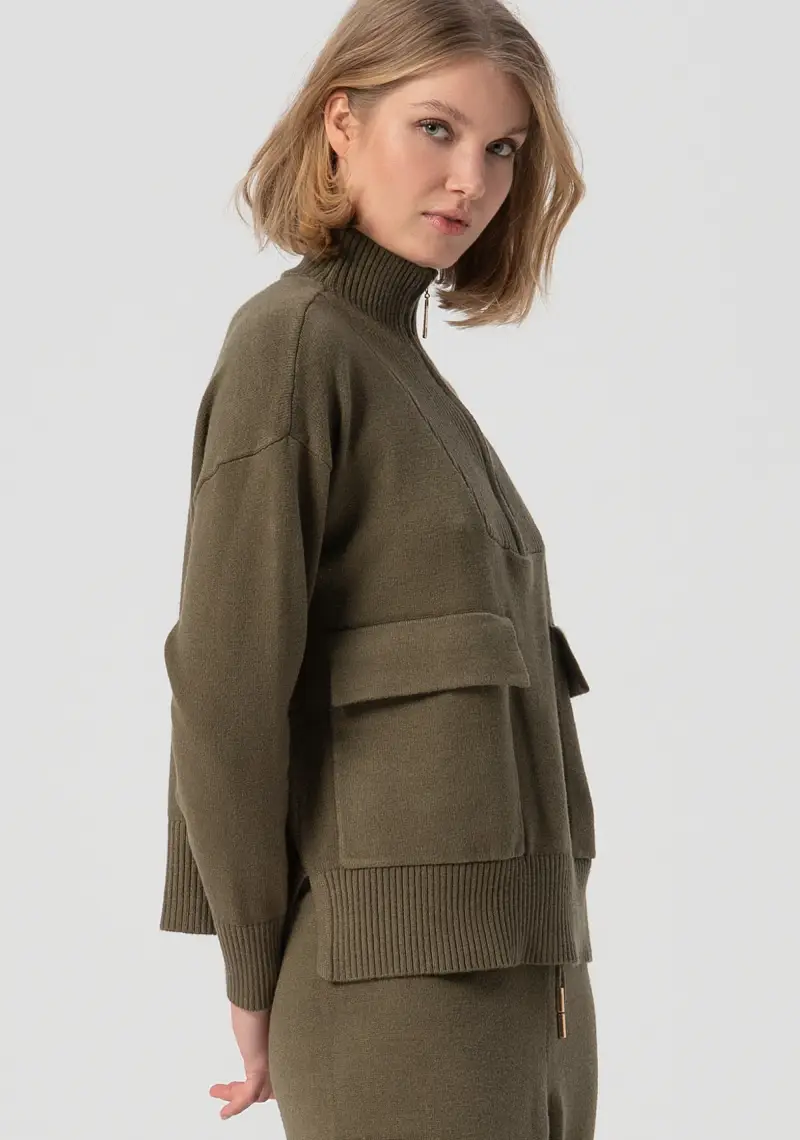 Maglia regular con viscosa miniatura 2