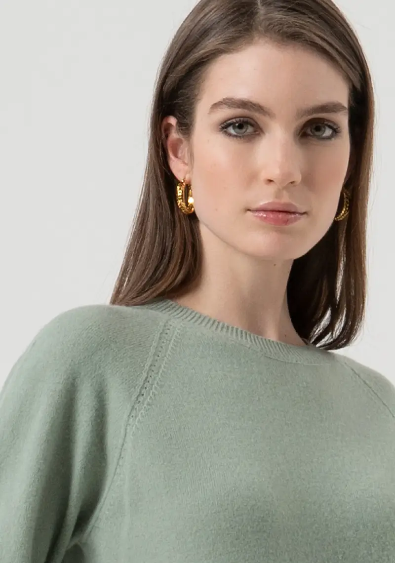 Maglia regular in lana miniatura 2