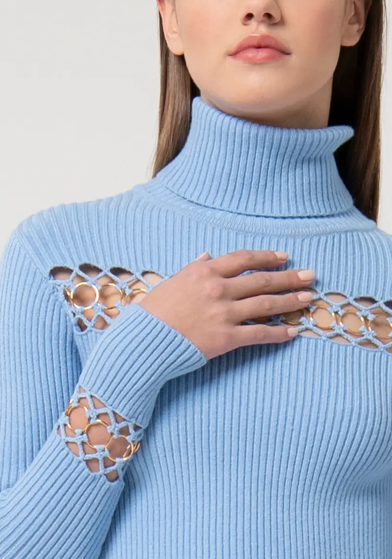 Maglia slim a costine miniatura 2