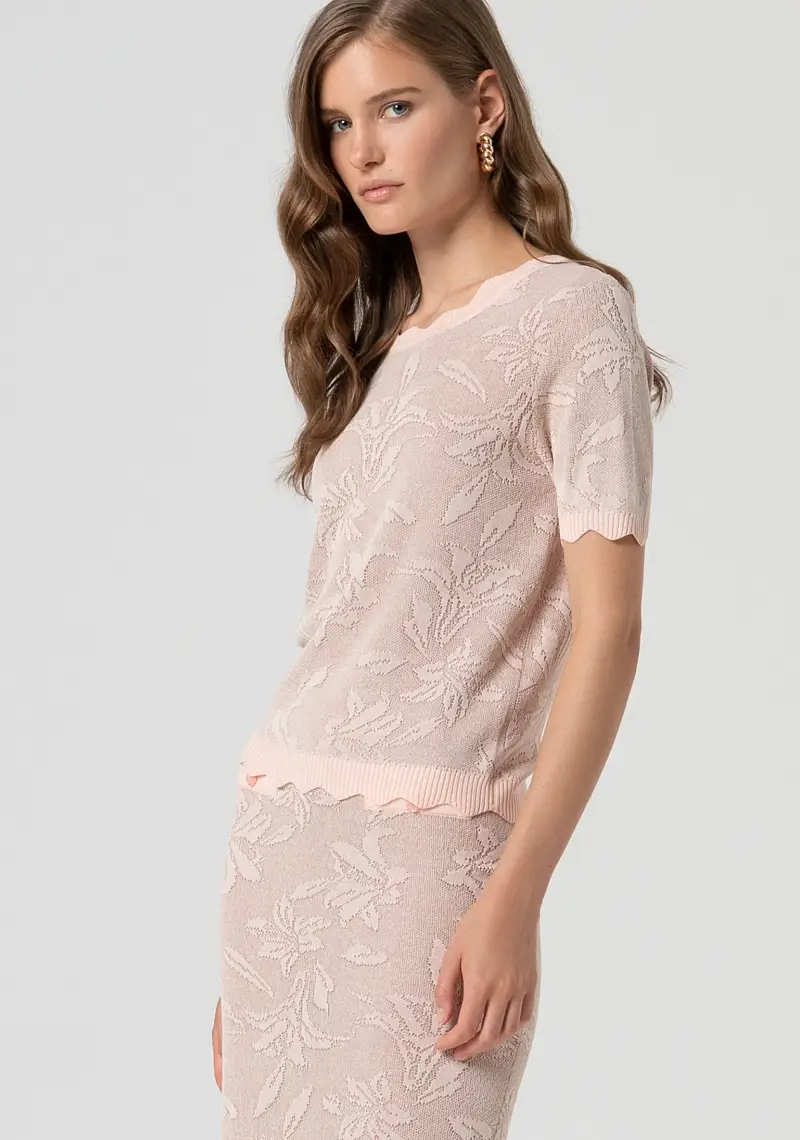 Maglia slim in jacquard miniatura 2