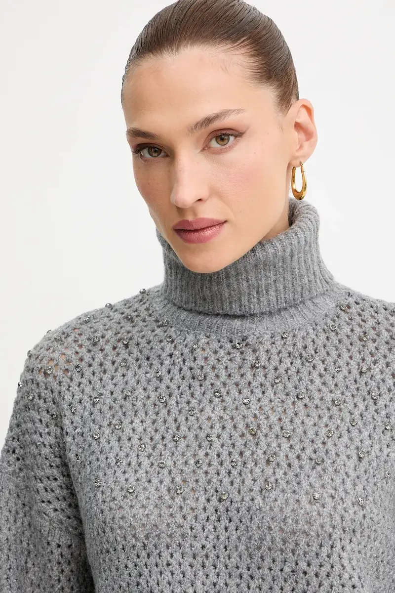 maglione donna colore grigio FS25WT7009K45701 miniatura 4