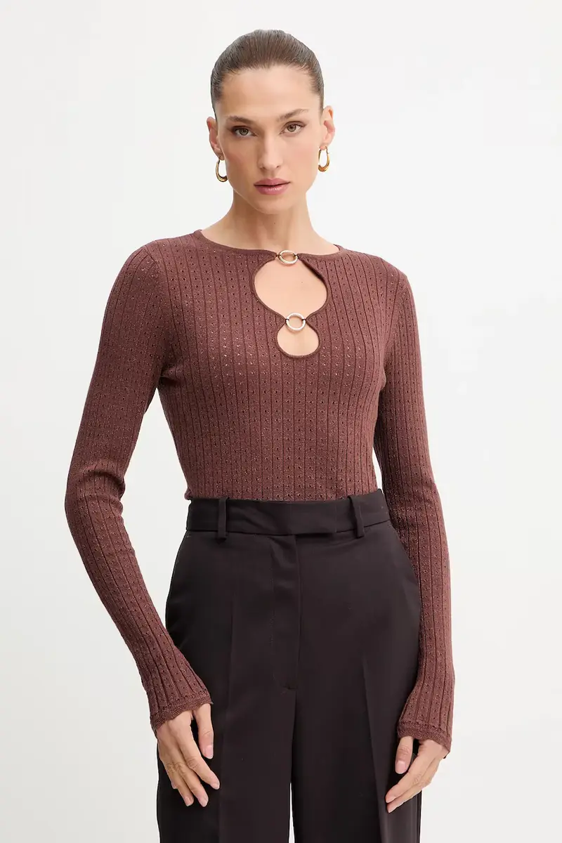 maglione donna colore marrone FS25WT7021K501Q7