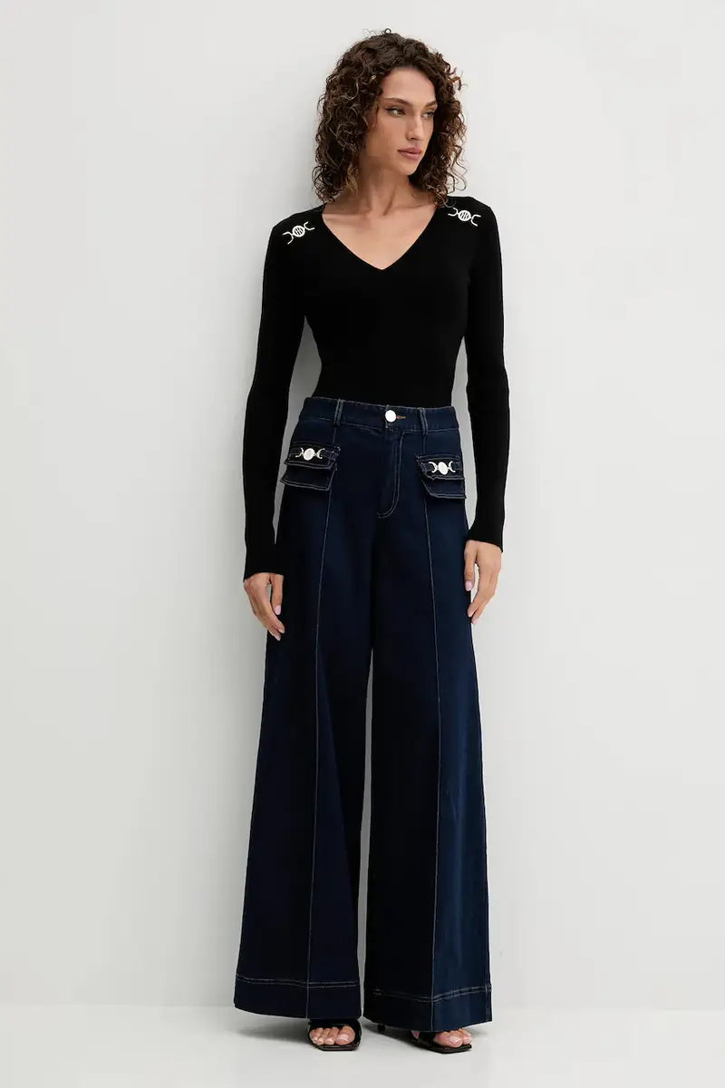 maglione donna colore nero FR25WT7025K43301 miniatura 2