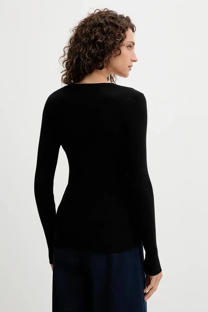 maglione donna colore nero FR25WT7025K43301 miniatura 3