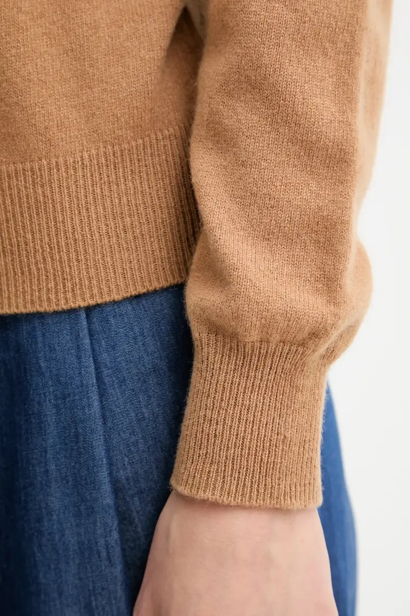 maglione in lana donna colore beige FR25WT7012K47301 miniatura 5