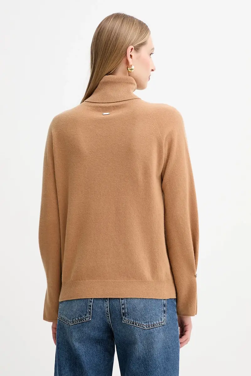 maglione in lana donna colore beige FR25WT7013K47301 miniatura 3