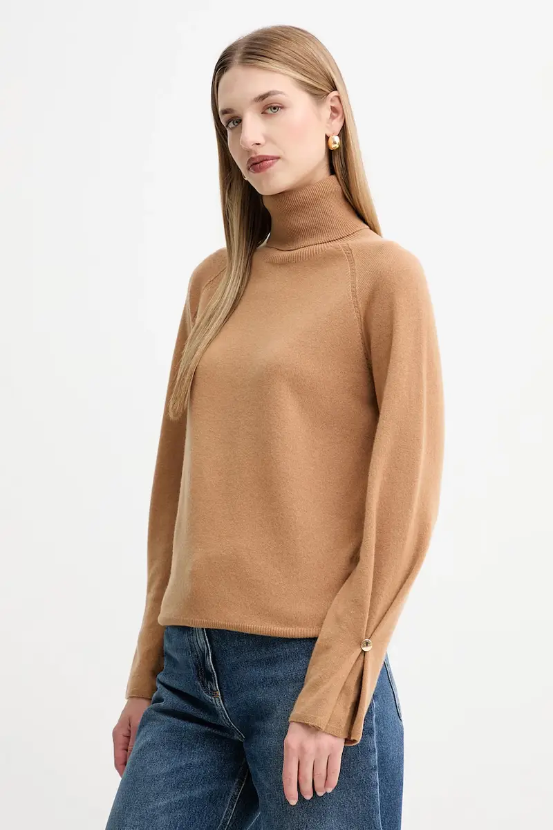 maglione in lana donna colore beige FR25WT7013K47301 miniatura 4