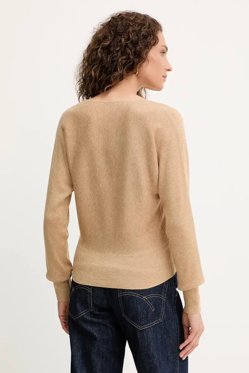 maglione in lana donna colore beige FR25WT7023K459Q7 miniatura 3