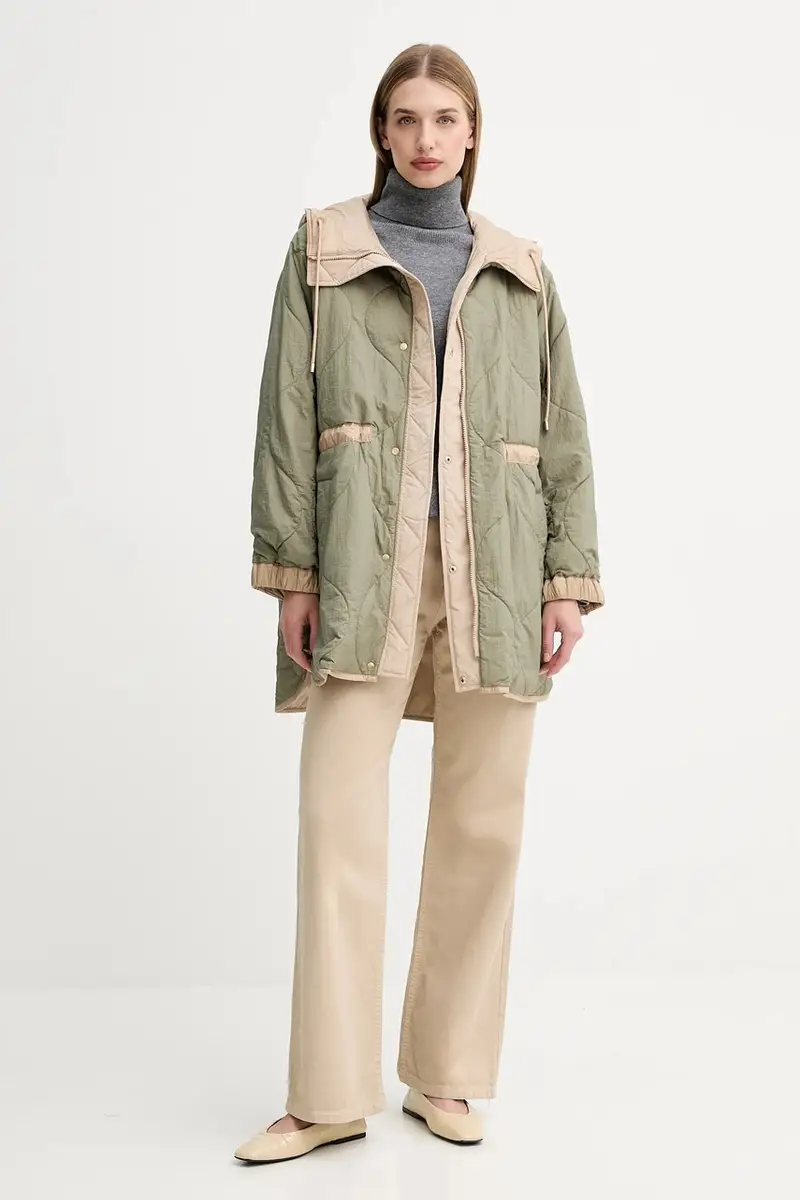 maglione in lana donna colore grigio FR25WT7013K47301 miniatura 2