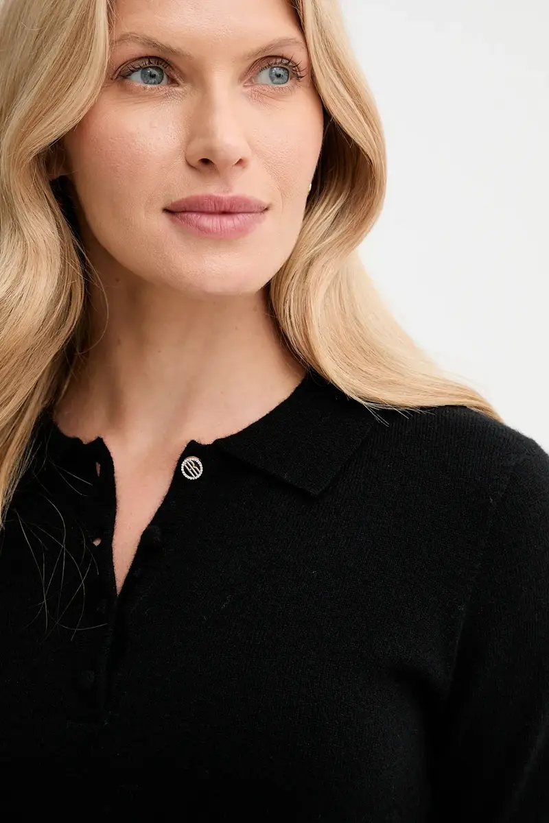 maglione in lana donna colore nero FR25WT7008K47301 miniatura 4