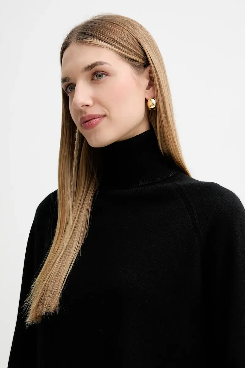 maglione in lana donna colore nero FR25WT7013K47301 miniatura 4