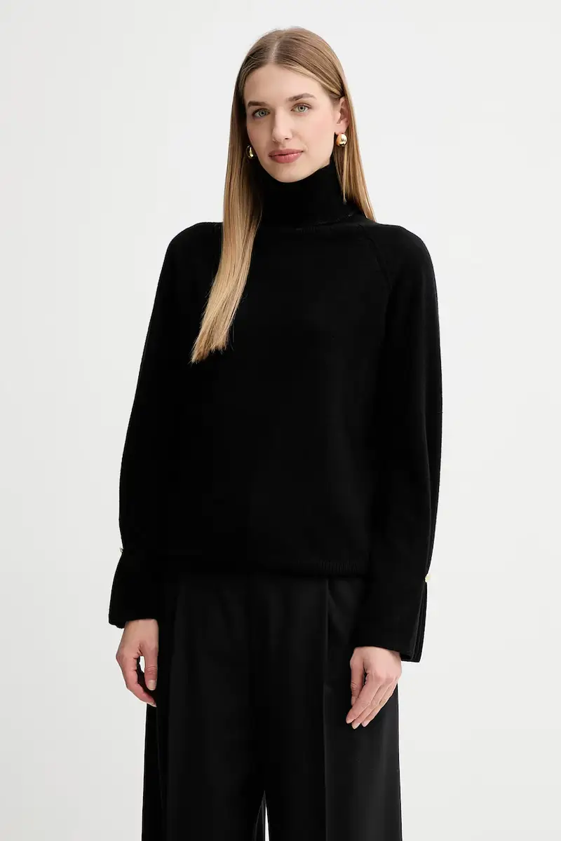 maglione in lana donna colore nero FR25WT7013K47301