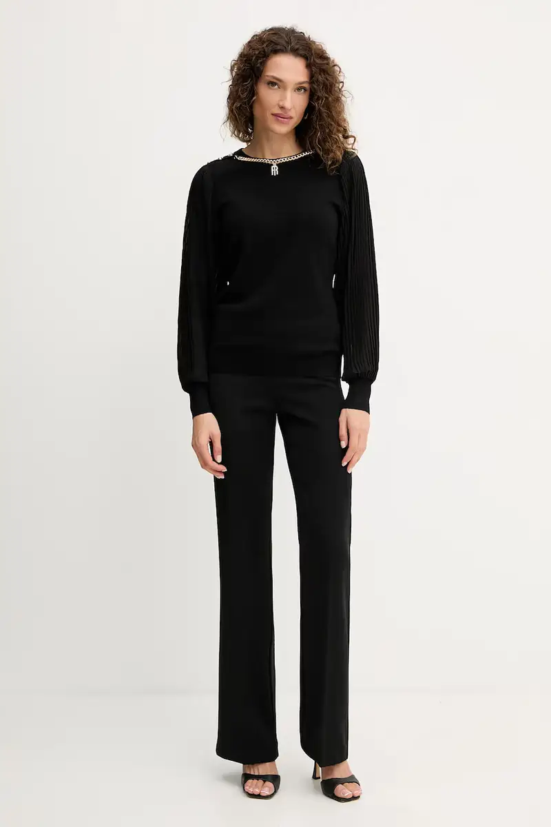 maglione in lana donna colore nero FR25WT7027K459Q7 miniatura 2