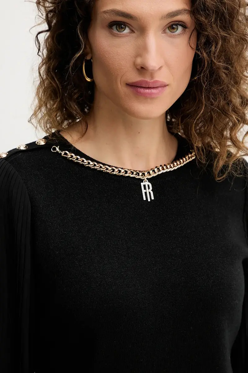 maglione in lana donna colore nero FR25WT7027K459Q7 miniatura 4