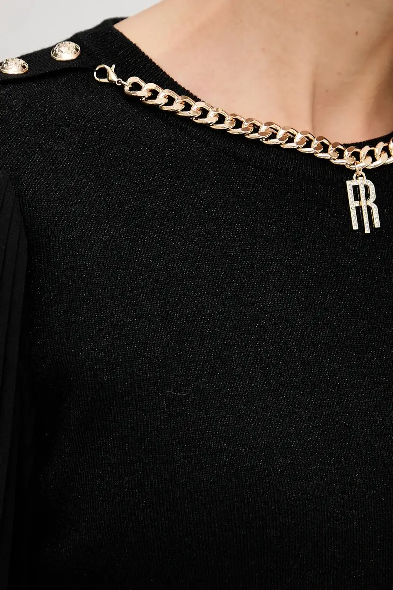 maglione in lana donna colore nero FR25WT7027K459Q7 miniatura 5