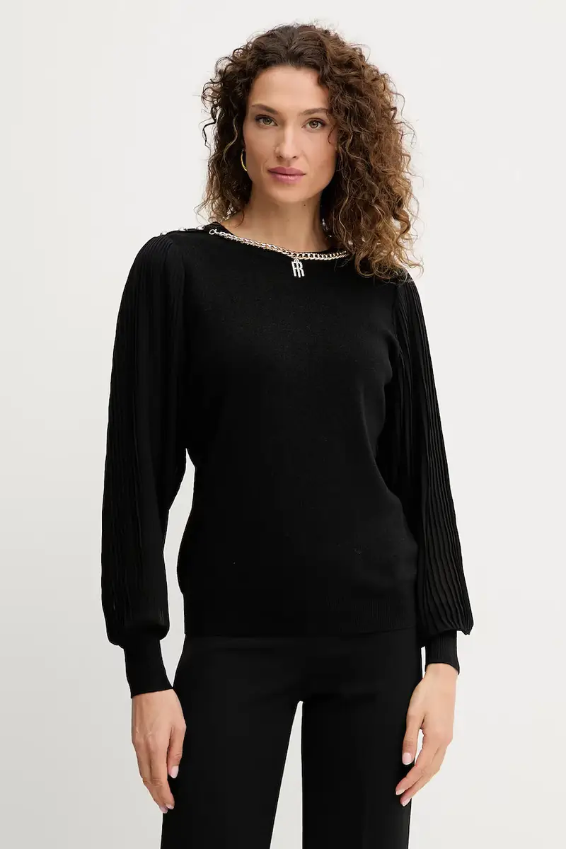 maglione in lana donna colore nero FR25WT7027K459Q7