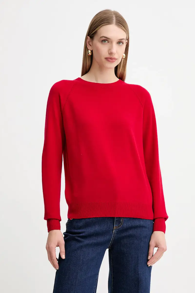 maglione in lana donna colore rosso FR25WT7012K47301