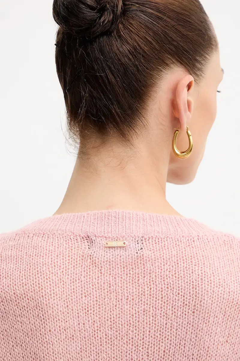 maglione in misto lana donna colore rosa FS25WT7011K50501 miniatura 5