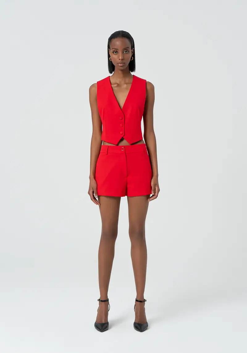 Pantaloncino regular con vita regolare