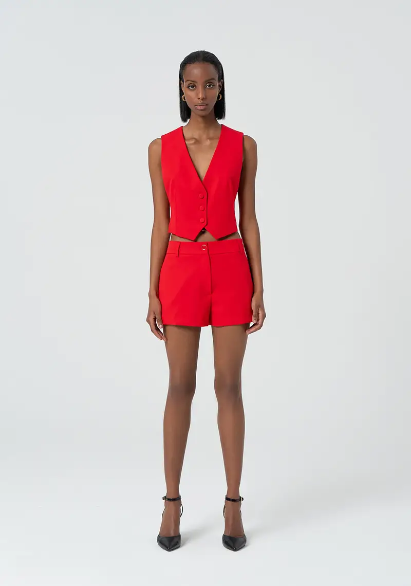 Pantaloncino regular con vita regolare