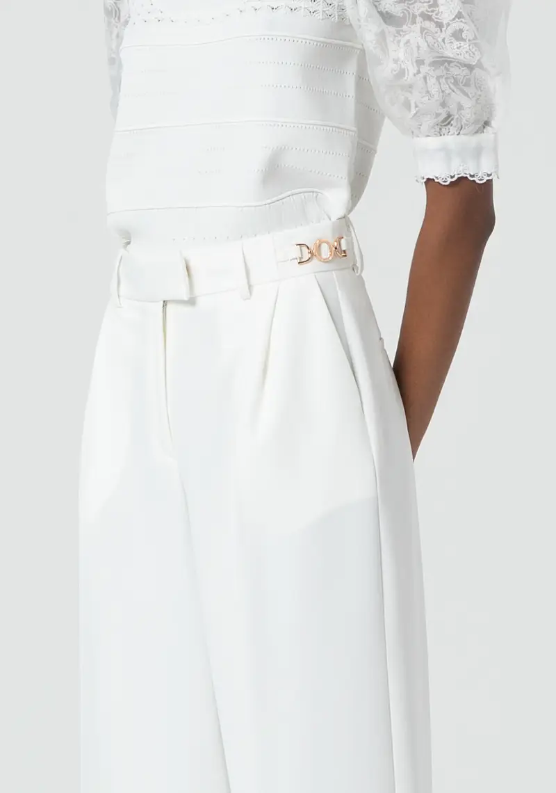 Pantalone a palazzo con vita alta miniatura 2