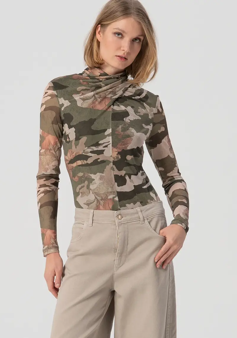 Pantalone a palazzo in cotone miniatura 2