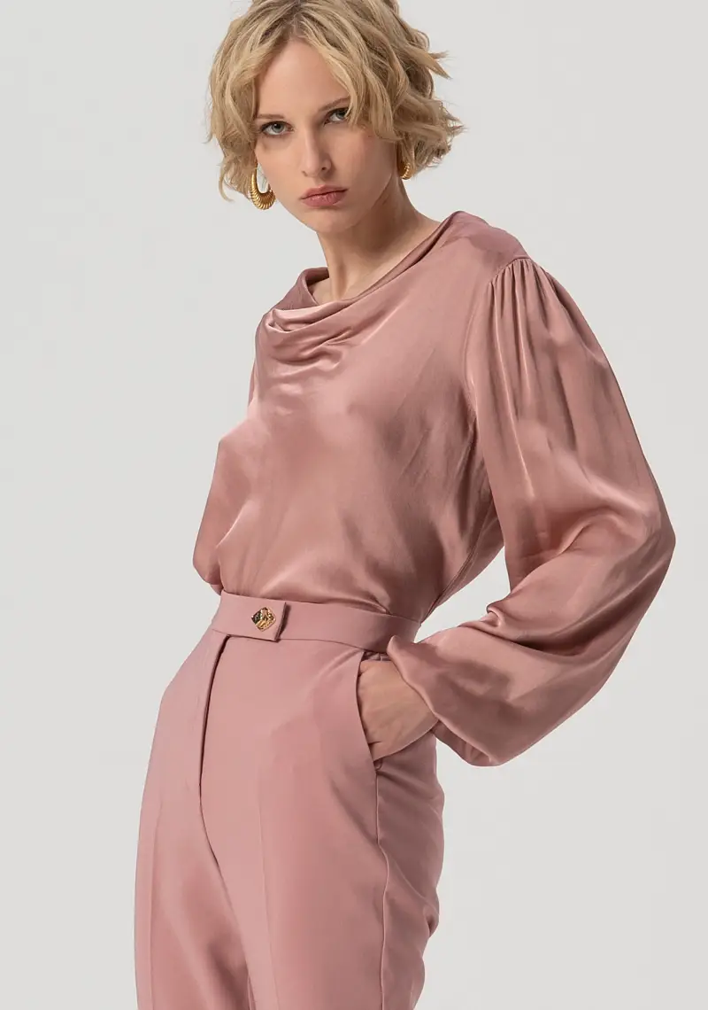 Pantalone bootcut con vita regolare miniatura 2