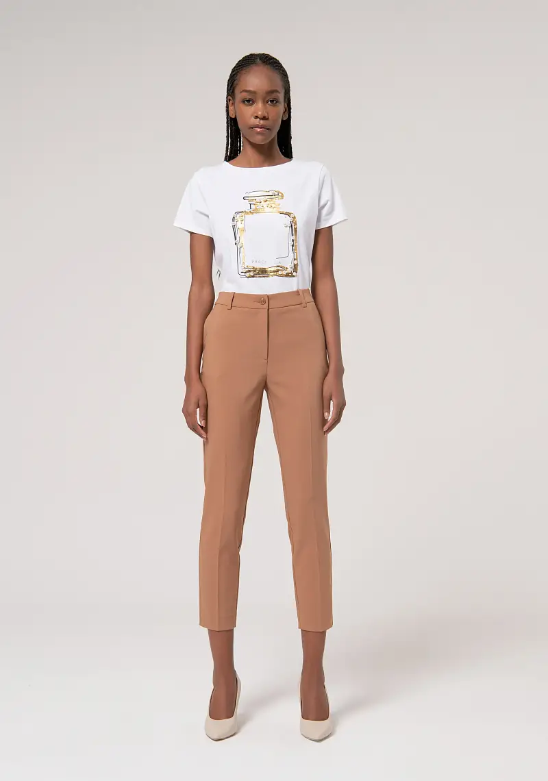 Pantalone chino regular in tessuto stretch