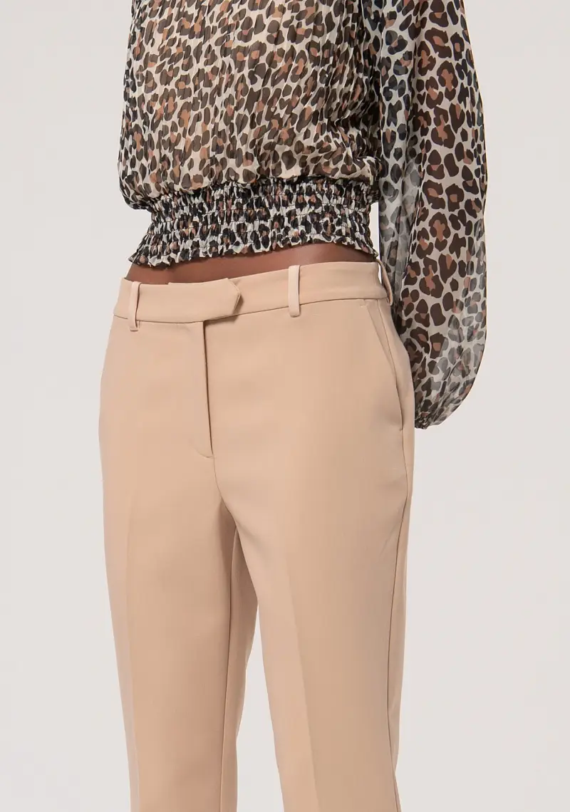 Pantalone chino regular in tessuto stretch miniatura 2