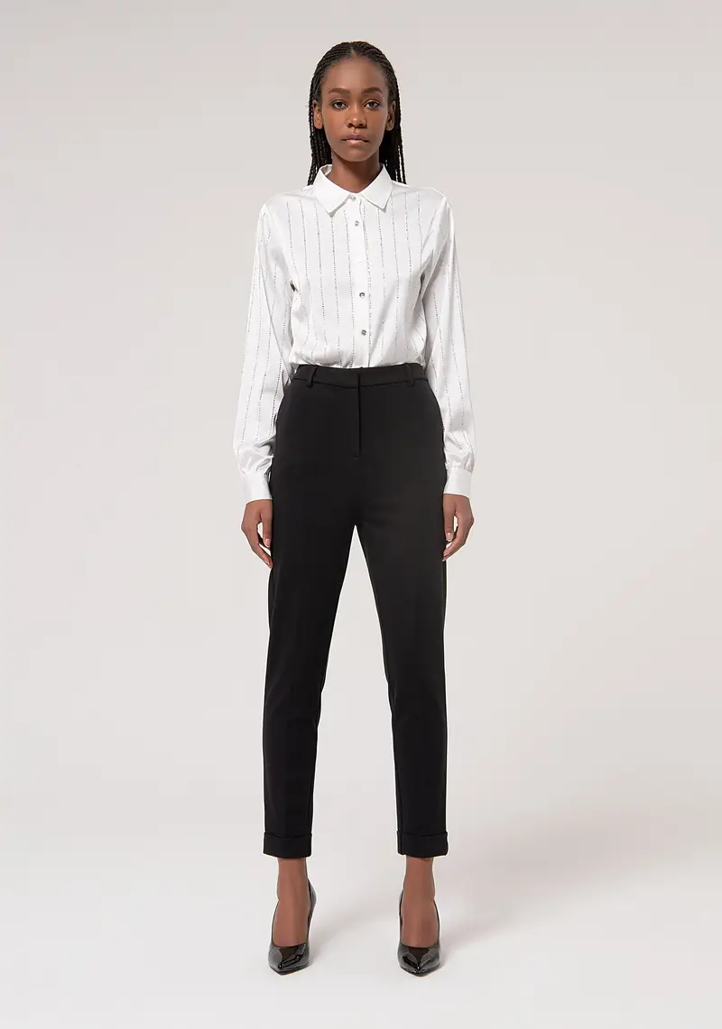 Pantalone chino slim in tessuto stretch