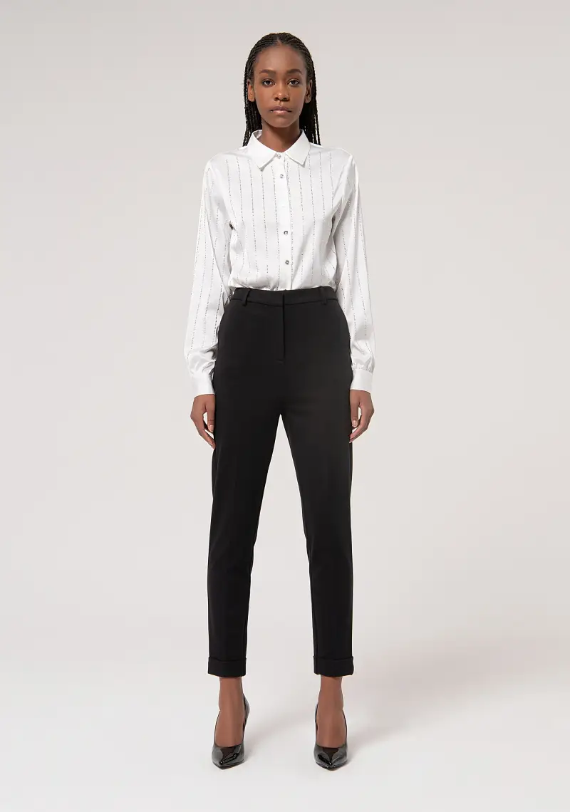 Pantalone chino slim in tessuto stretch