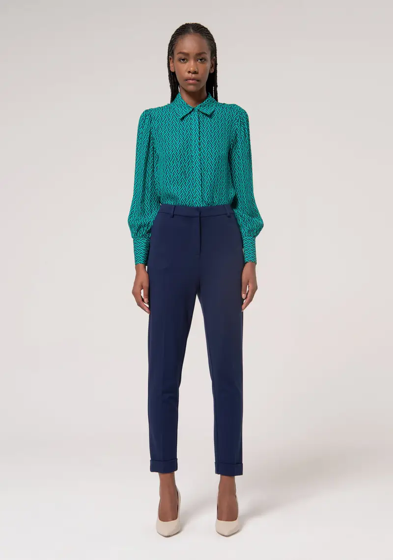 Pantalone chino slim in tessuto stretch