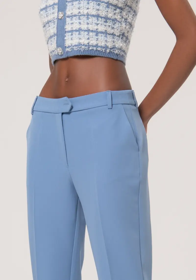 Pantalone chino slim in tessuto stretch miniatura 2